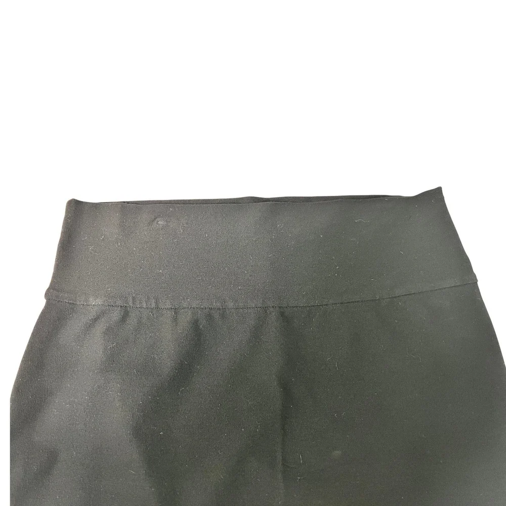 Eileen Fisher Mini Skirt‎ Women XS Black Excellent Viscose Blend Elastic Waist